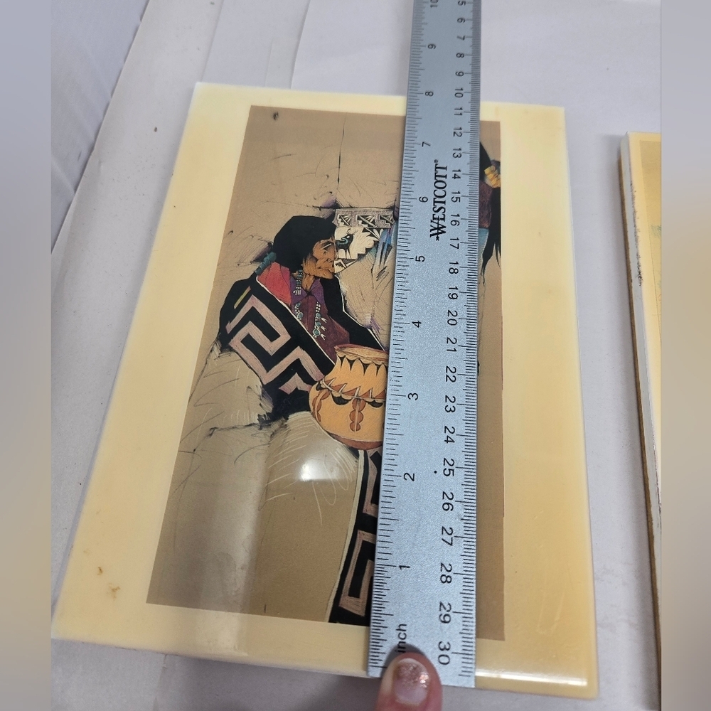 Amado Pena Designs Of The Southwest Art Tiles Hang On Wall Sit On Table Or Desk - Picture 11 of 16